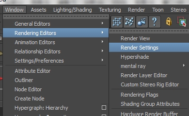 如何打开maya的maya mental ray设置