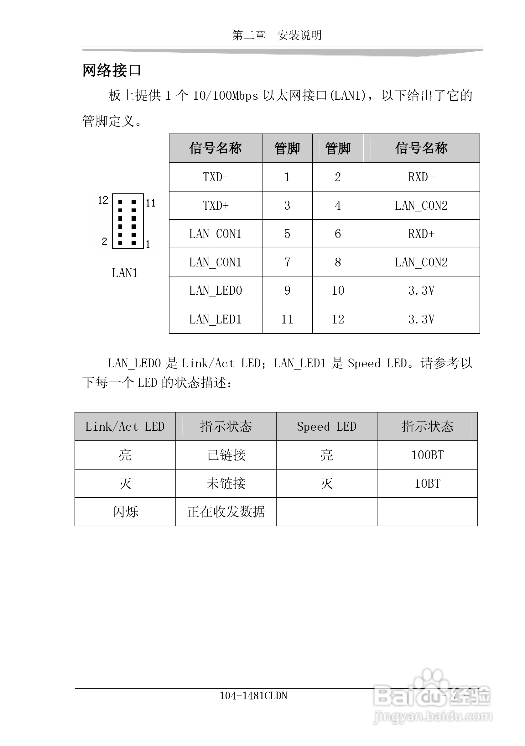 研祥104-1481CLDN工业级CPU板卡说明书:[2]