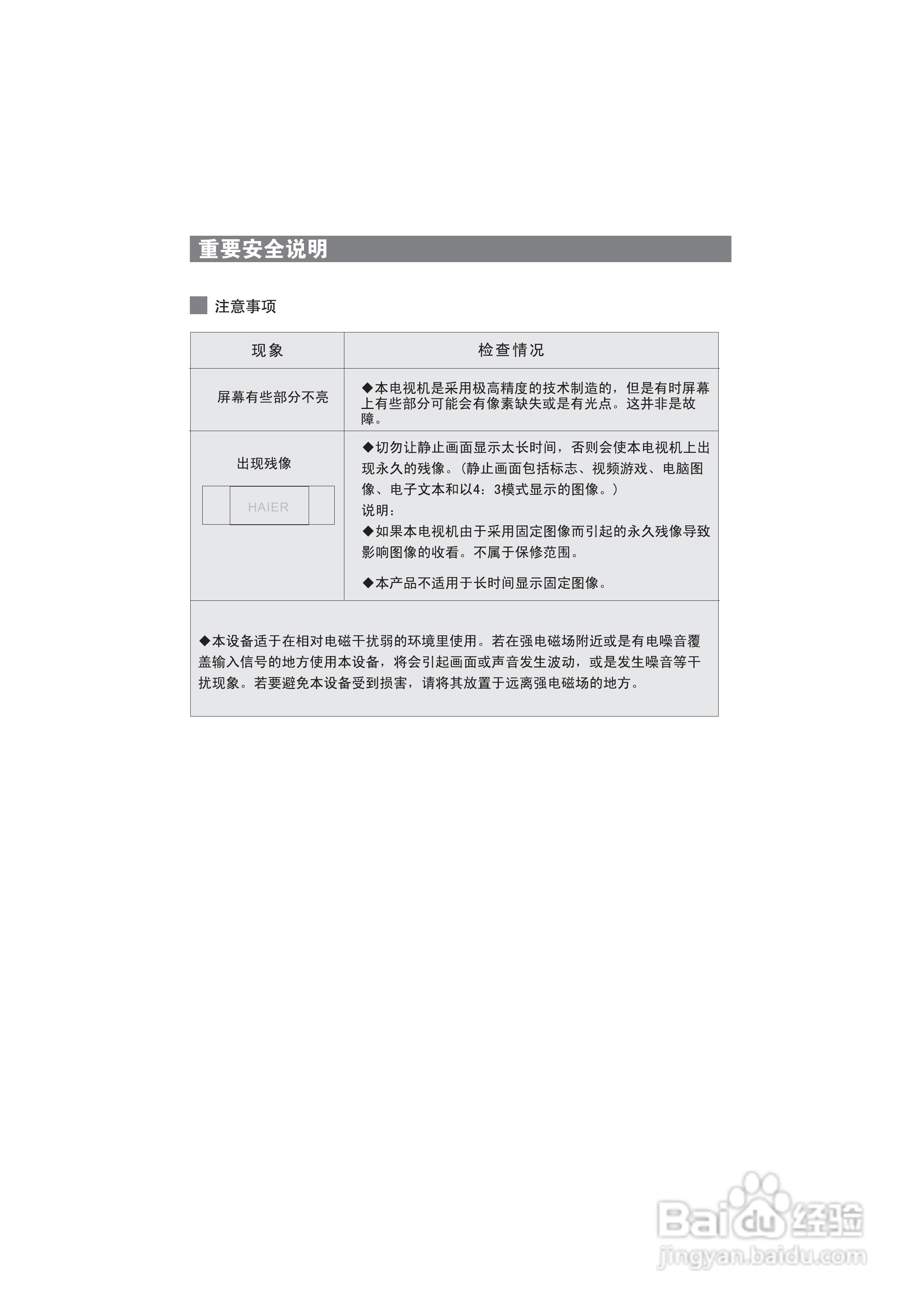 海尔LU52W1液晶彩电使用说明书:[1]