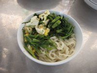 茴香苗鸡蛋打卤面的做法