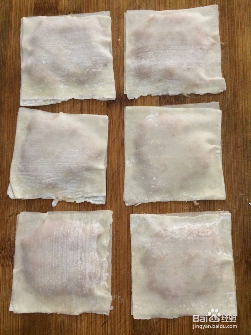 混沌皮做香脆薄肉饼的方法
