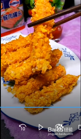 如何制作薯片午餐肉？