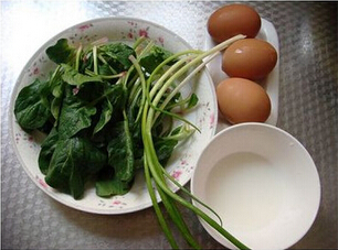 蘸汁菠菜鸡蛋糕