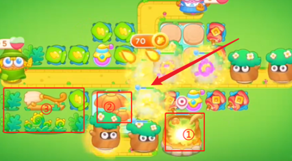 保卫萝卜4绿野奇缘56关攻略图解法攻略