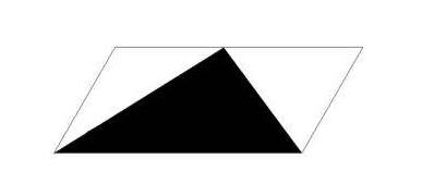 一个三角形比与它等底等高的平行四边的面积少30平方厘米，则这个三角形的面积是______