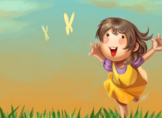 快乐女孩用英语怎么说