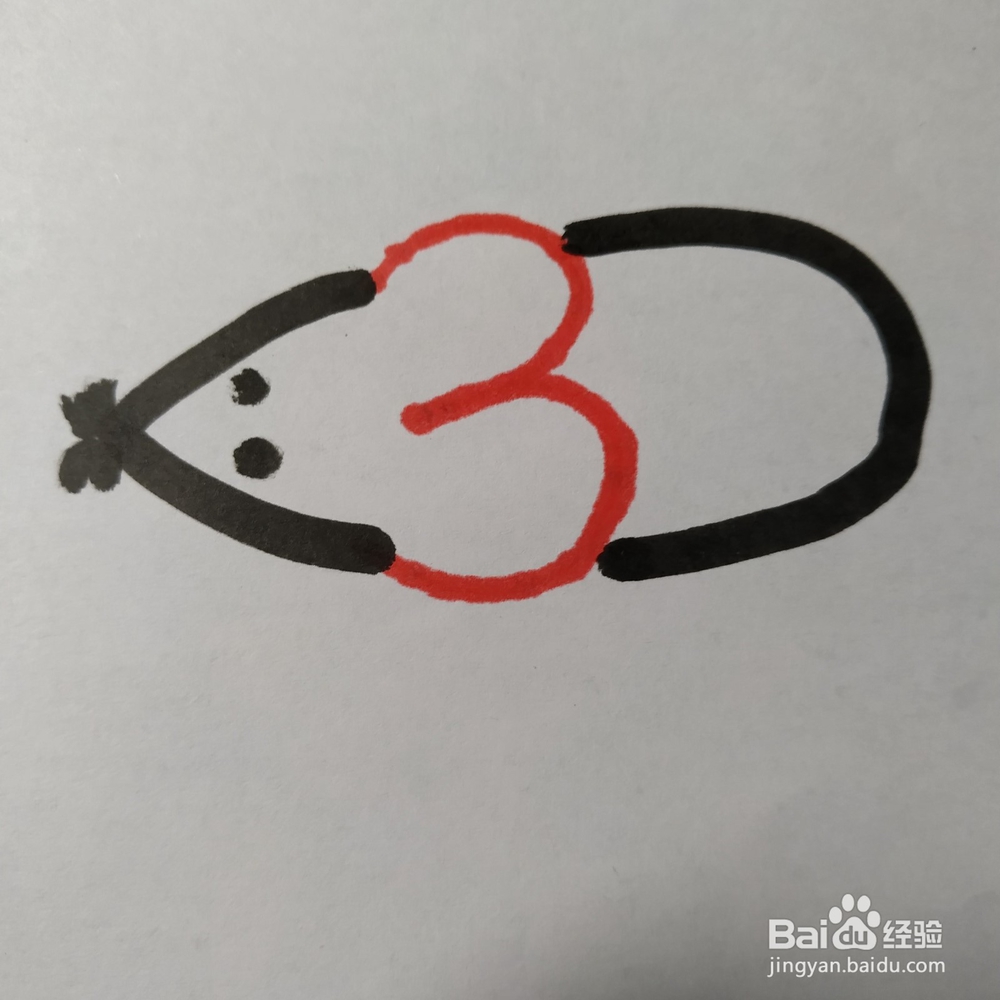 老鼠的简笔画技法(十六)