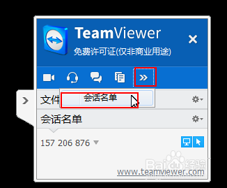 如何使用TeamViewer面板管理会话