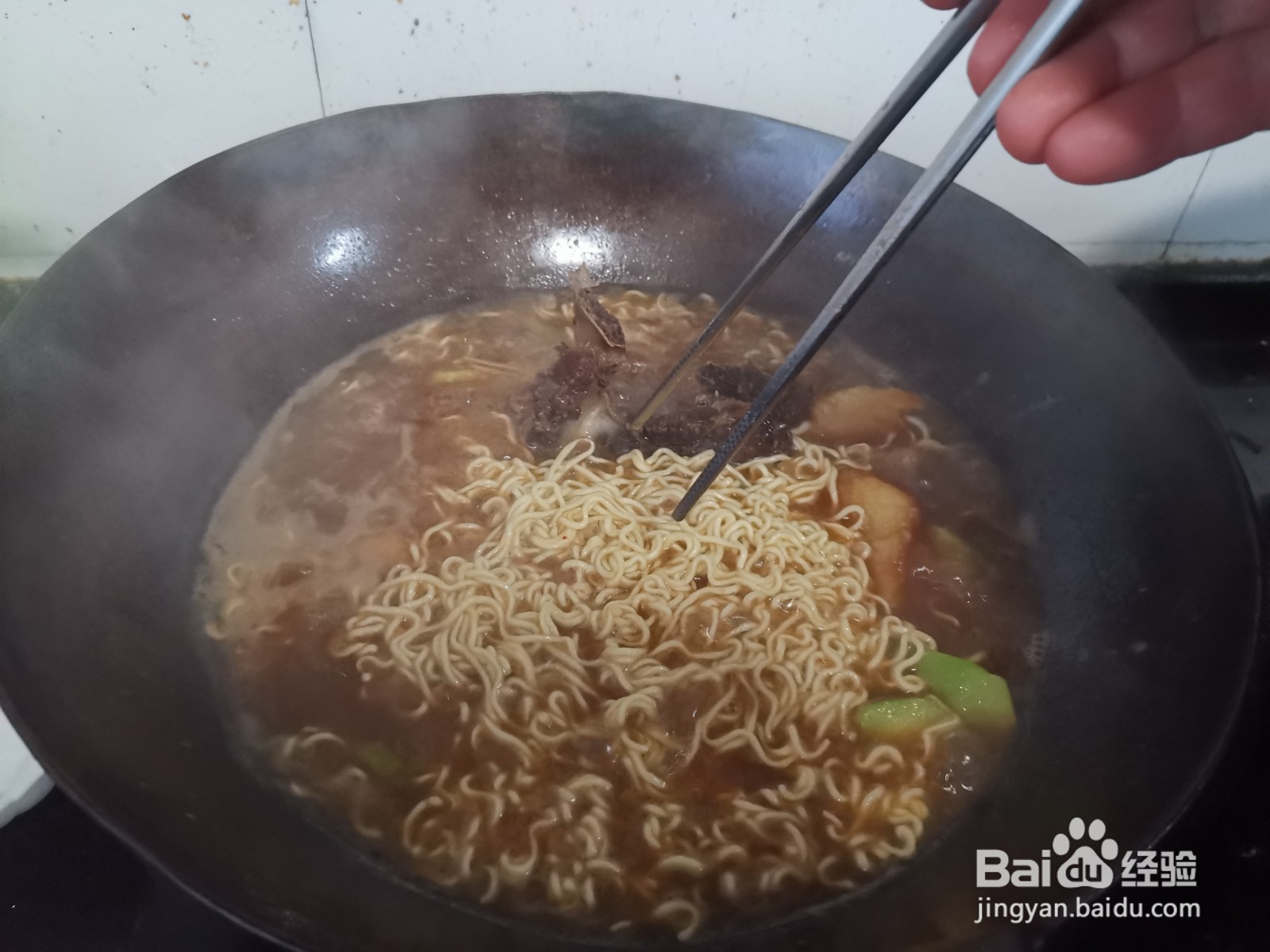 酱汤煮方便面
