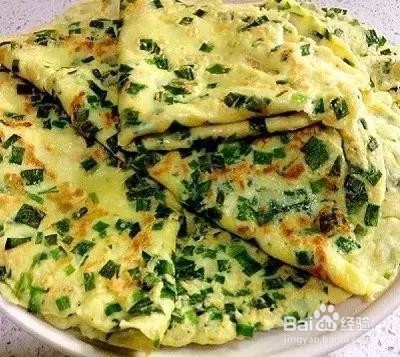 平底锅煎韭菜饼的做法