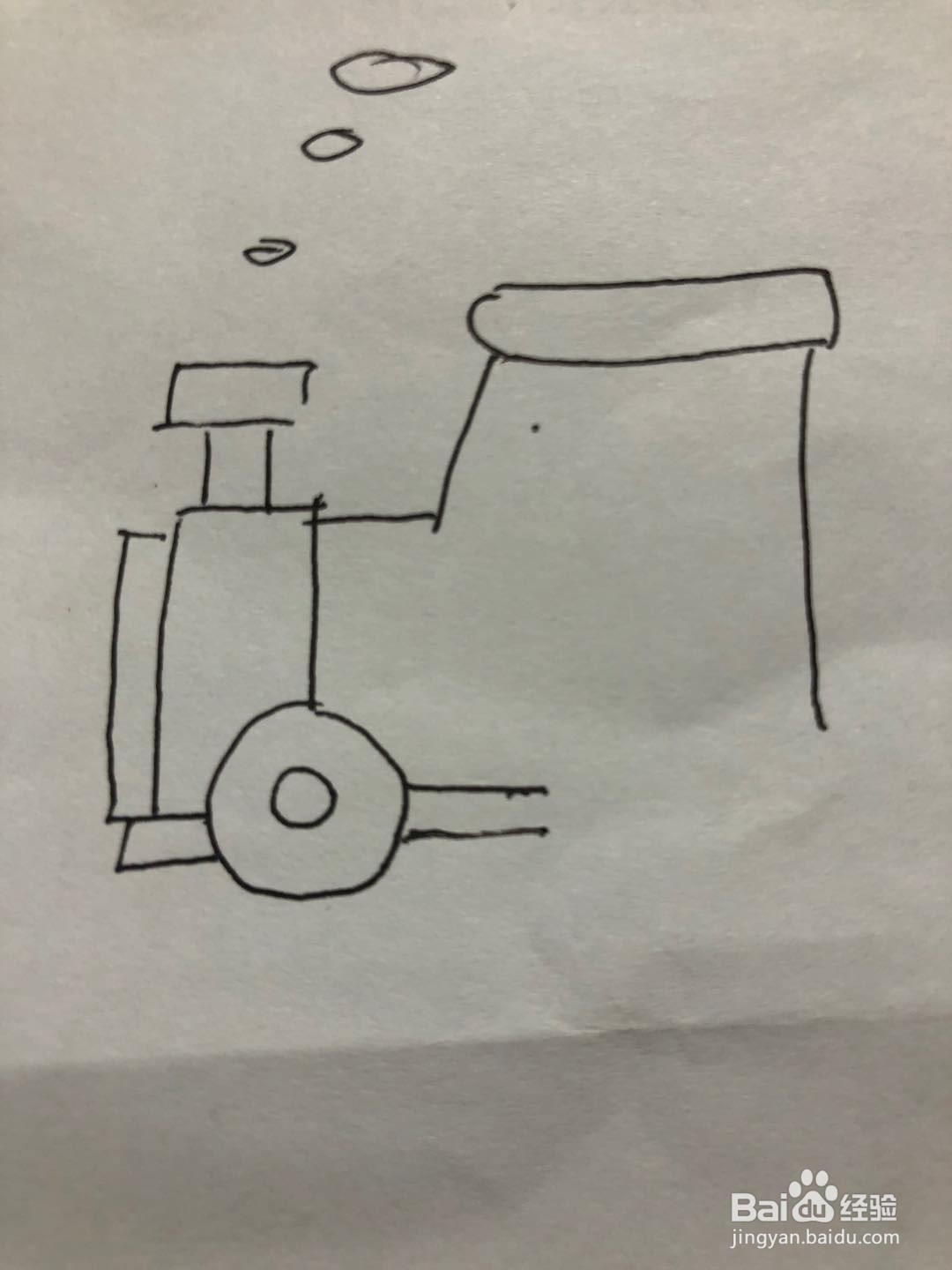 蒸汽火车简笔画