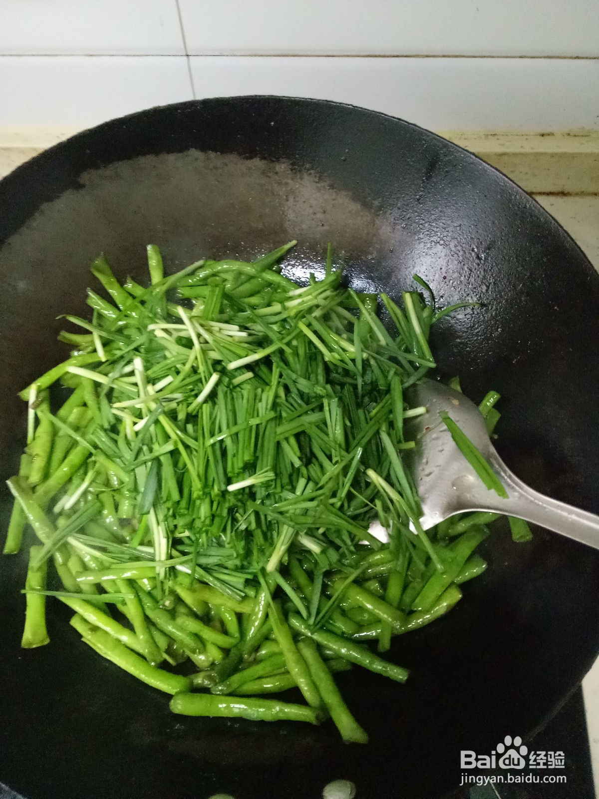 家常韭菜炒豆角