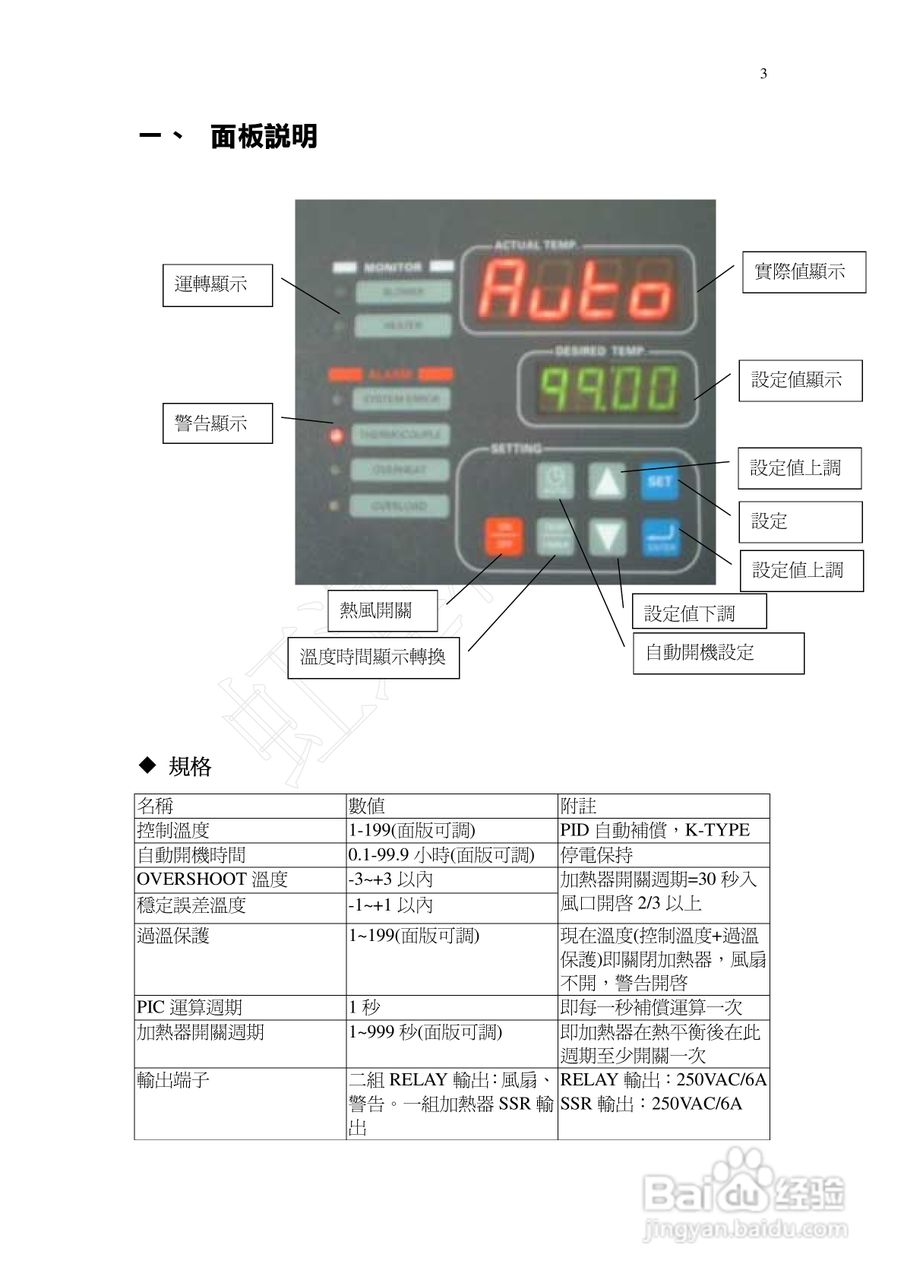 M0015乾燥机控制器操作说明书