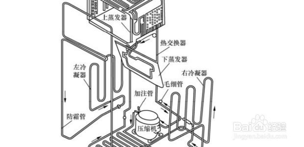 冰箱冷藏室拆解图图片