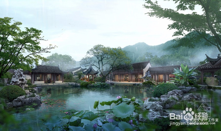 古建筑效果图的空间环境具有哪些美学思想?