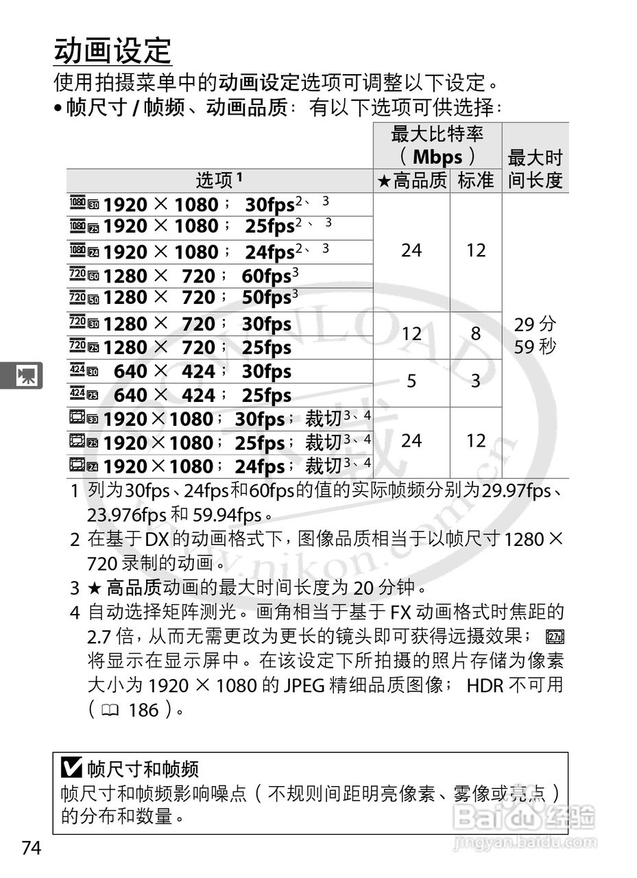 尼康D4数码相机使用说明书:[11]