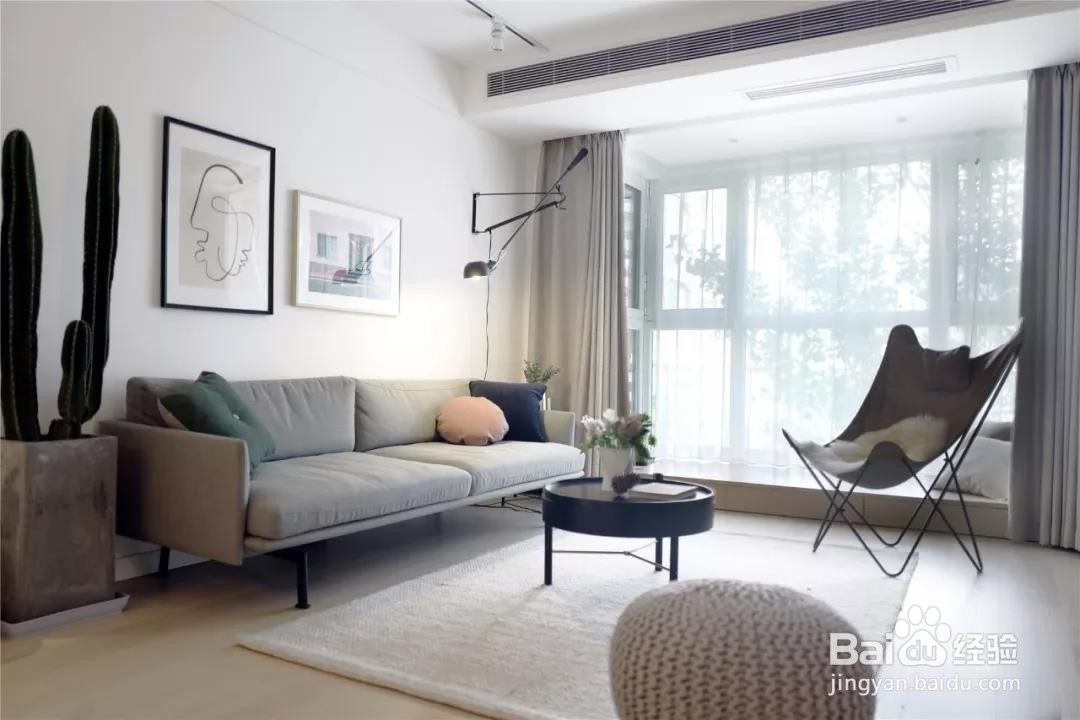 83平的北欧风小户型,把鞋柜和电视柜结合