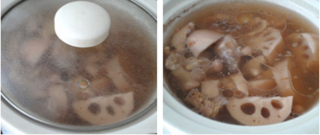 莲藕猪脚汤的做法