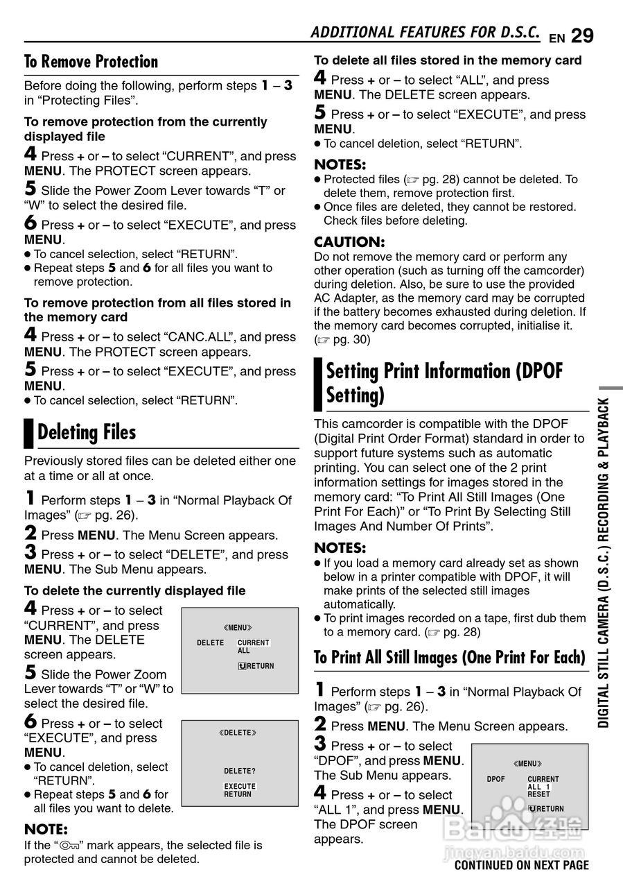 JVC GR-D290摄像机说明书:[3]