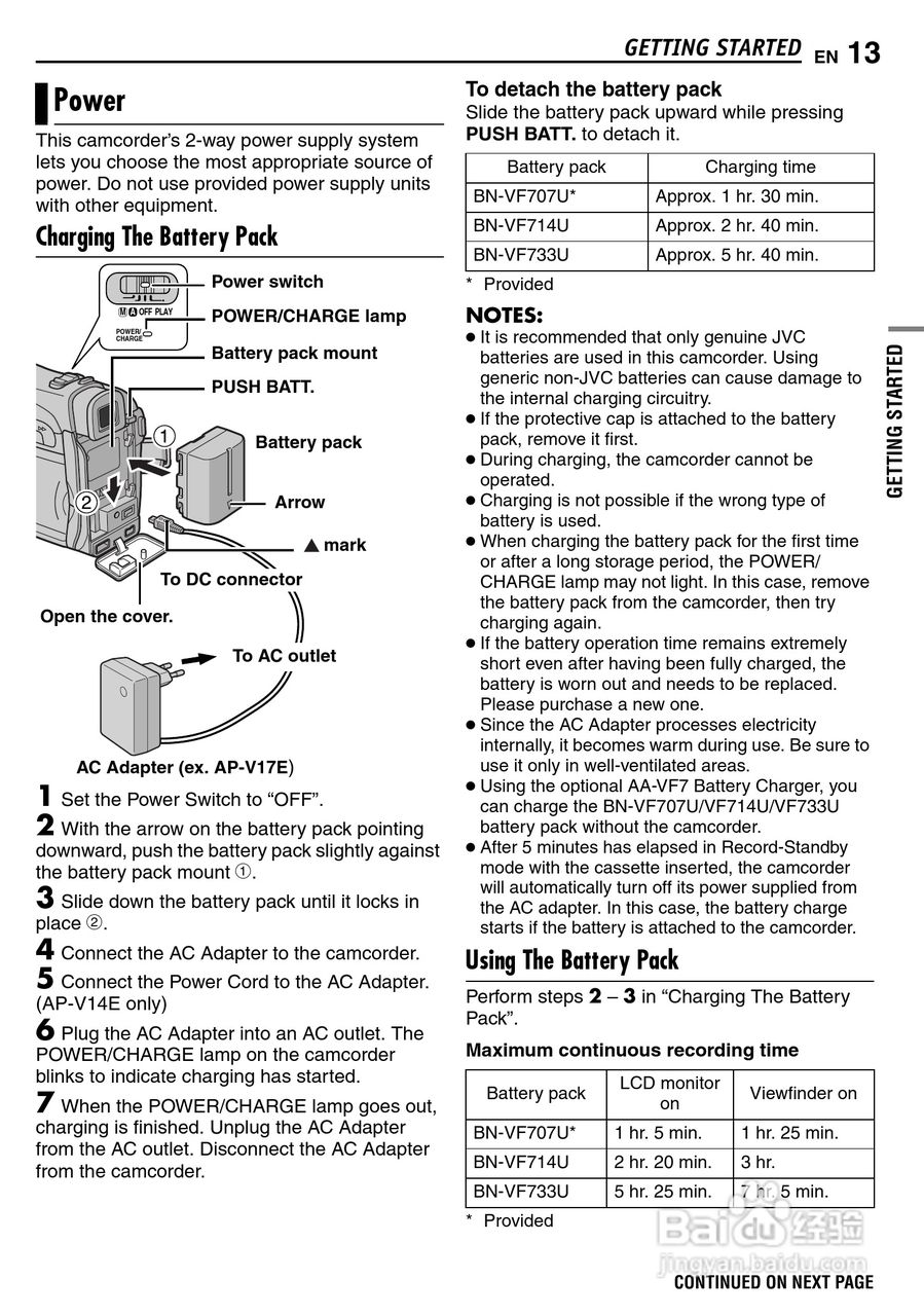 JVC GR-D290摄像机说明书:[2]