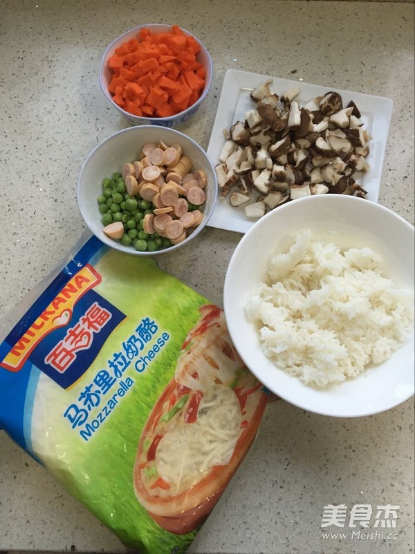 时蔬火腿焗饭