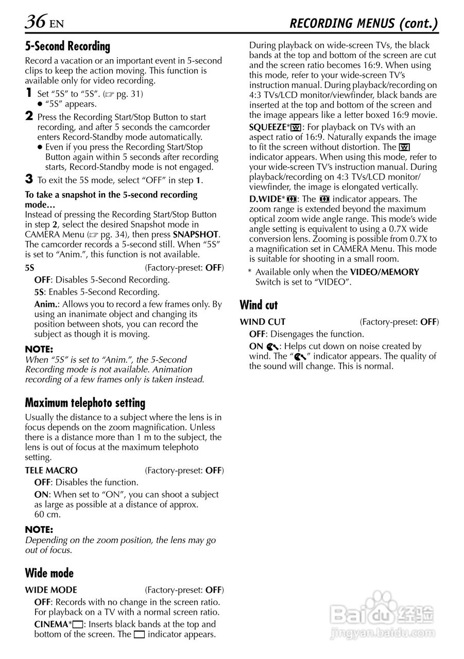 JVC GR-DV4000摄像机说明书:[4]