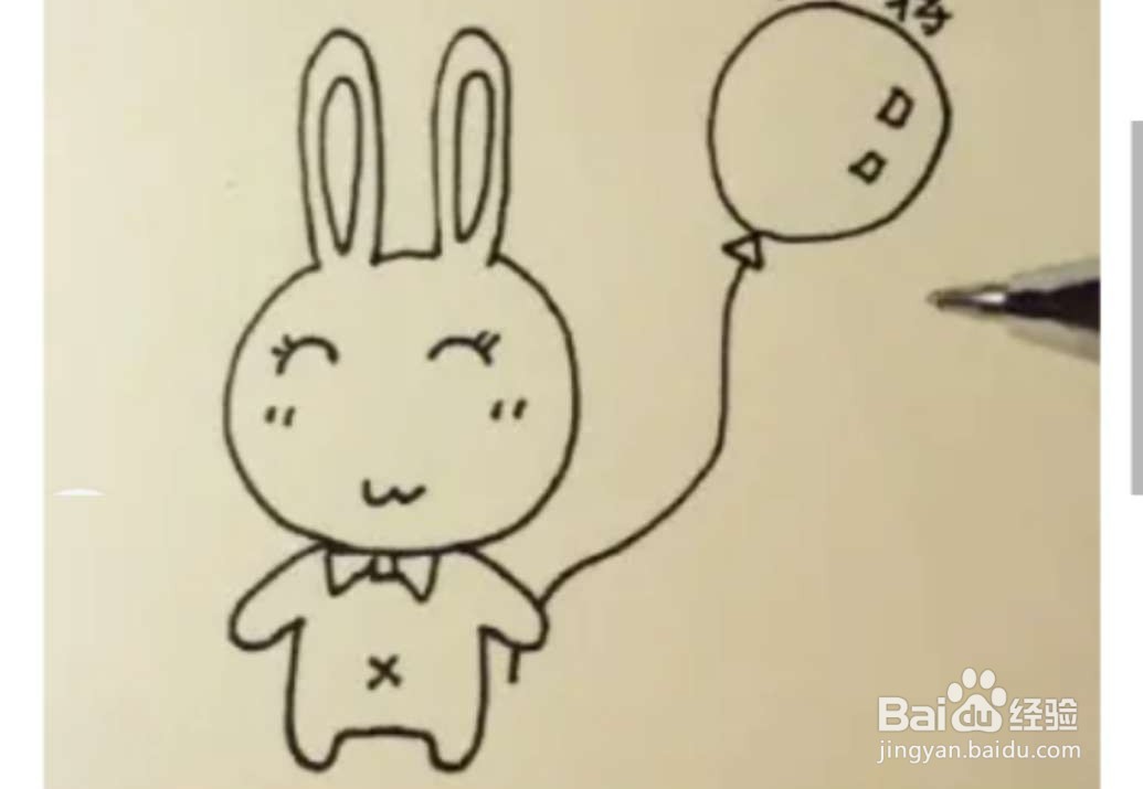 如何画出可爱的小兔子