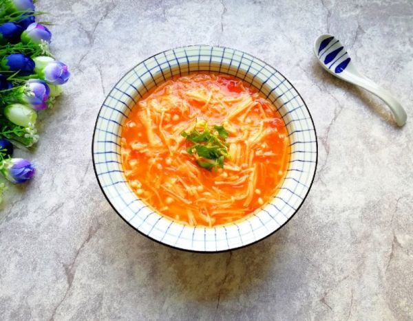 番茄金针菇浓汤