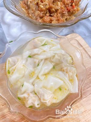 蟹黄虾仁小馄饨的做法