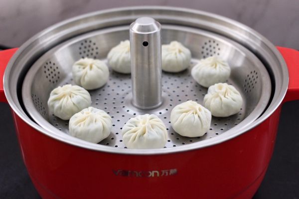 小白菜虾皮蒸包
