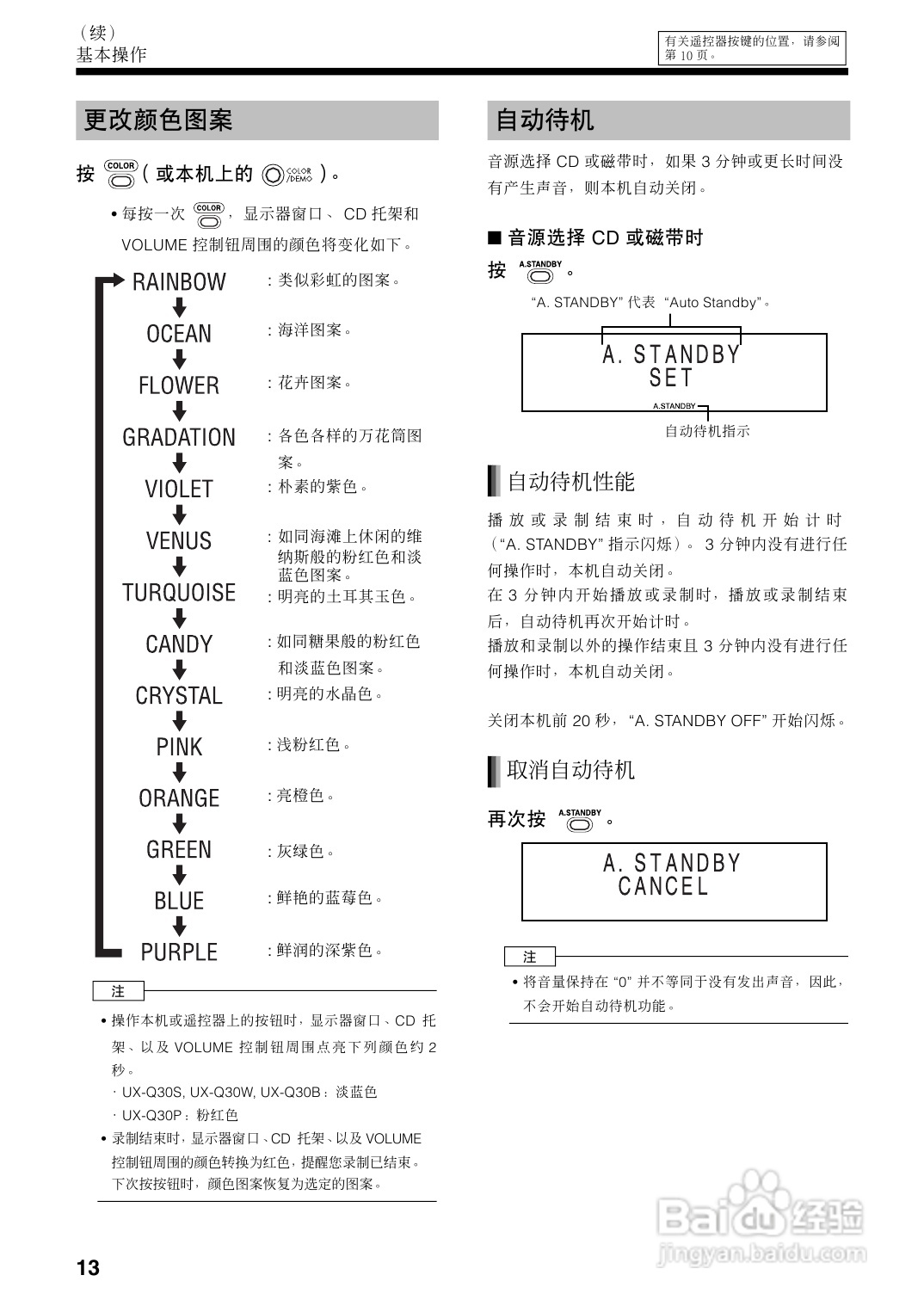JVC UX-Q30P微型组合音响使用说明书:[1]