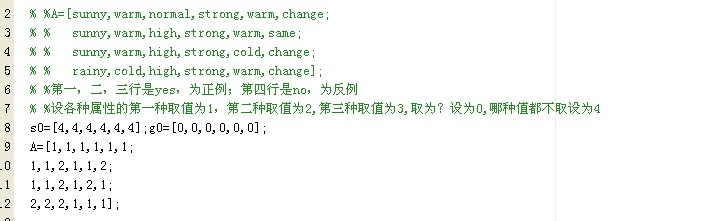 matlab交互式程序设计示例：[4]候选消除算法