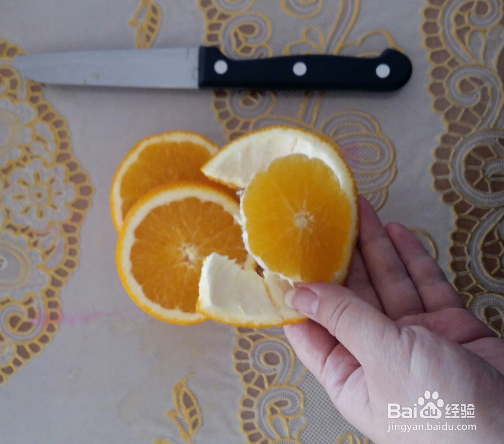教你怎么吃橙子