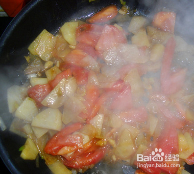 土豆片炒西红柿怎么做