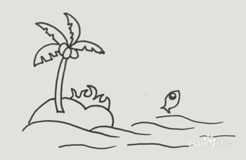 海面上的浪花怎么画