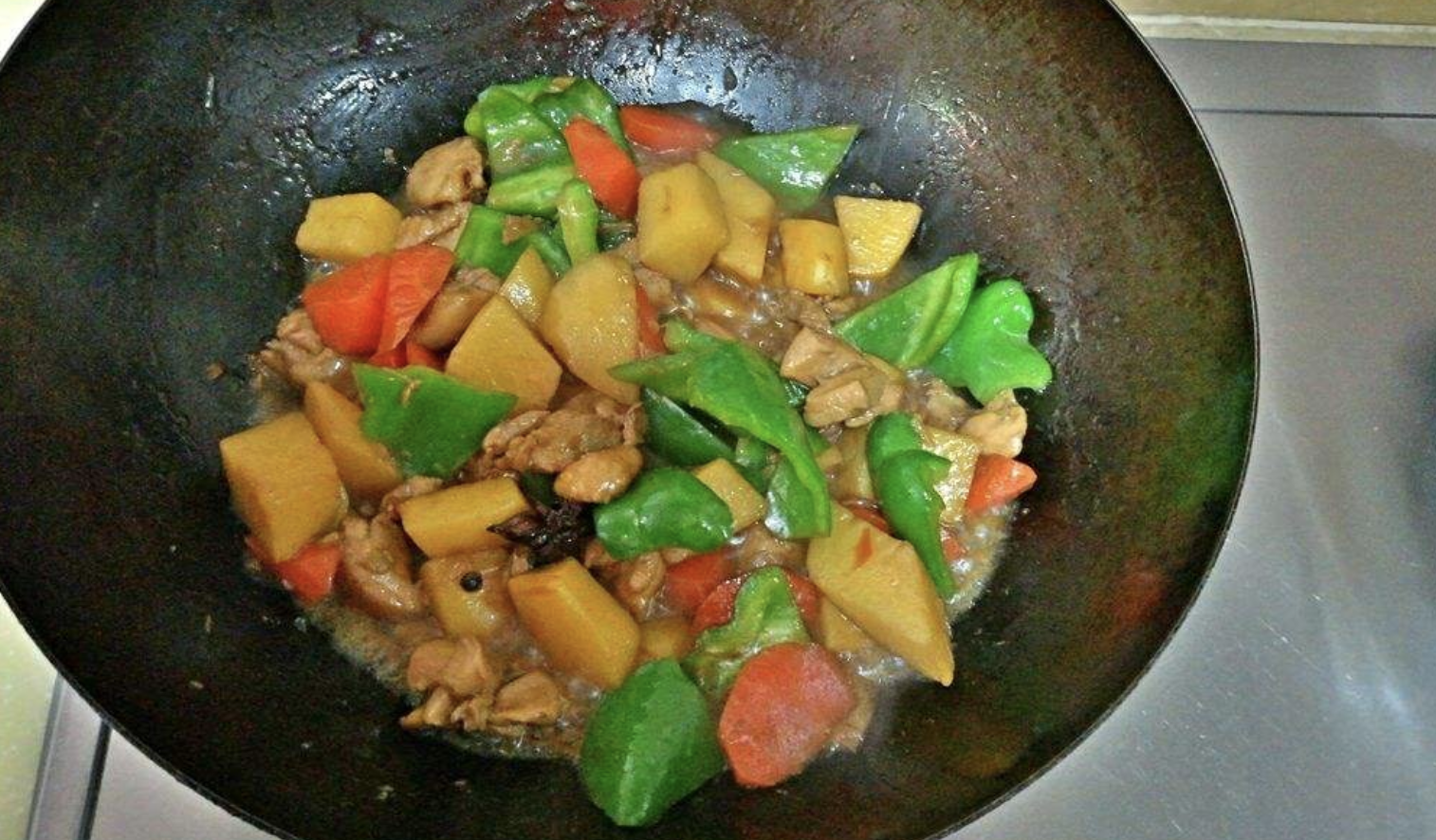 老狼大盘鸡的做法