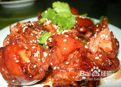 客家蜜汁猪蹄的做法