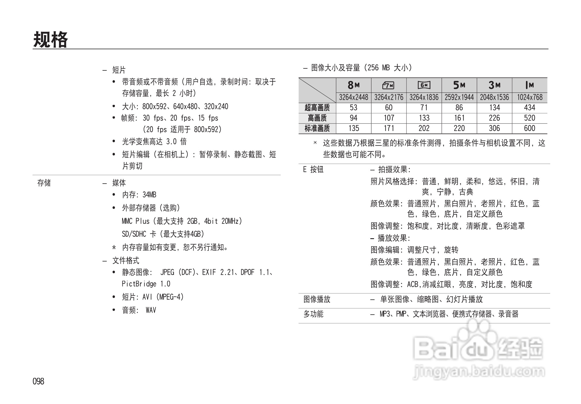 三星NV33数码相机使用说明书:[10]
