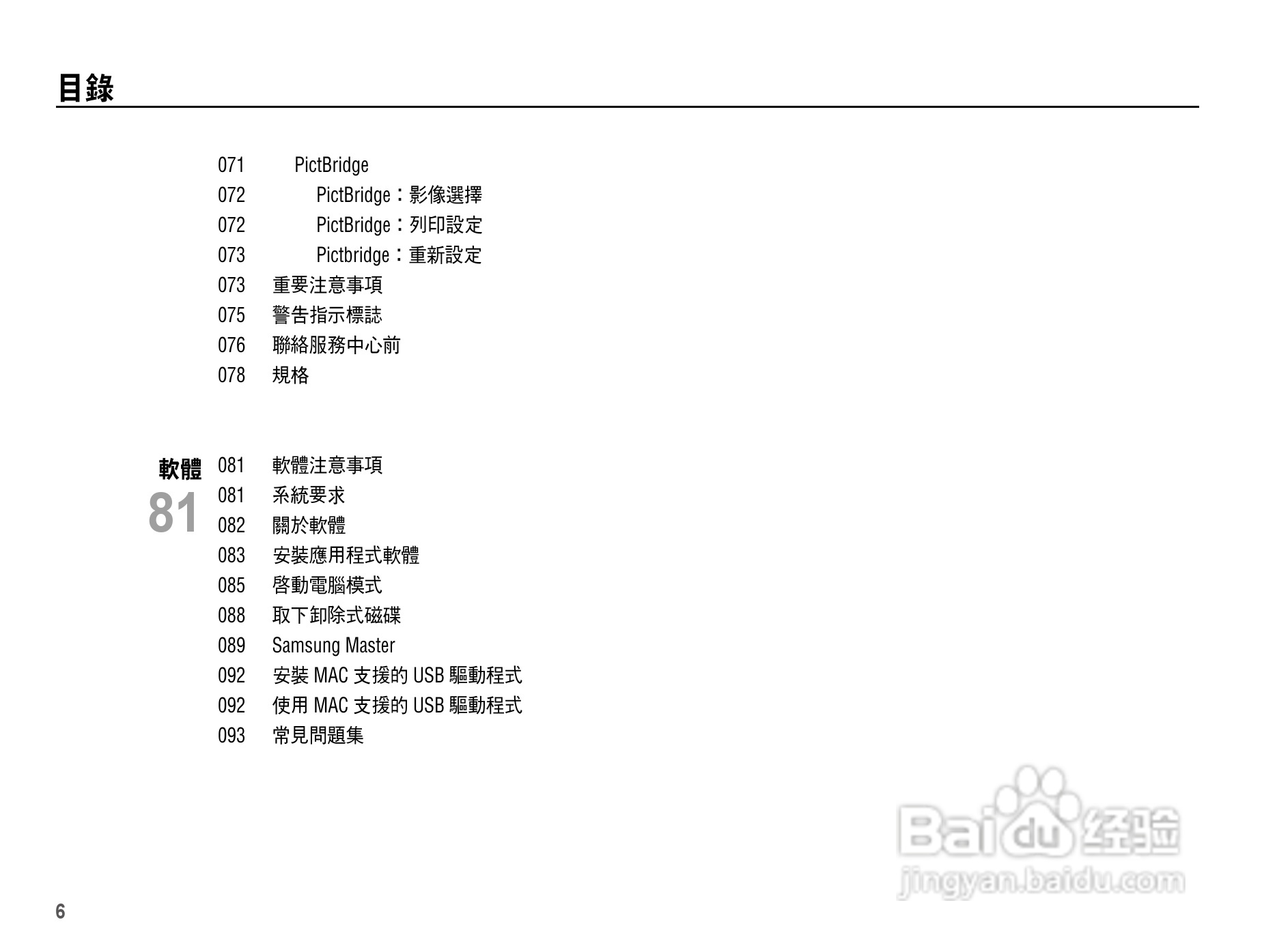三星L201数码相机使用说明书:[1]