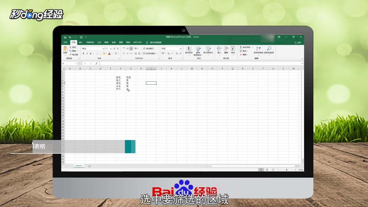 表格筛选怎么做