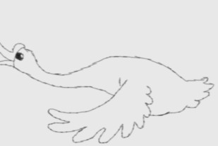 一字大雁怎么画