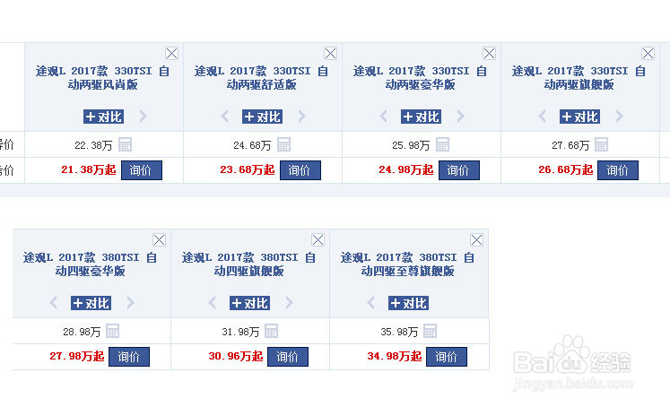 怎么从外观上区分途观L的型号