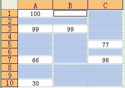 Excel如何在空行空单元格内快速填充相同的内容