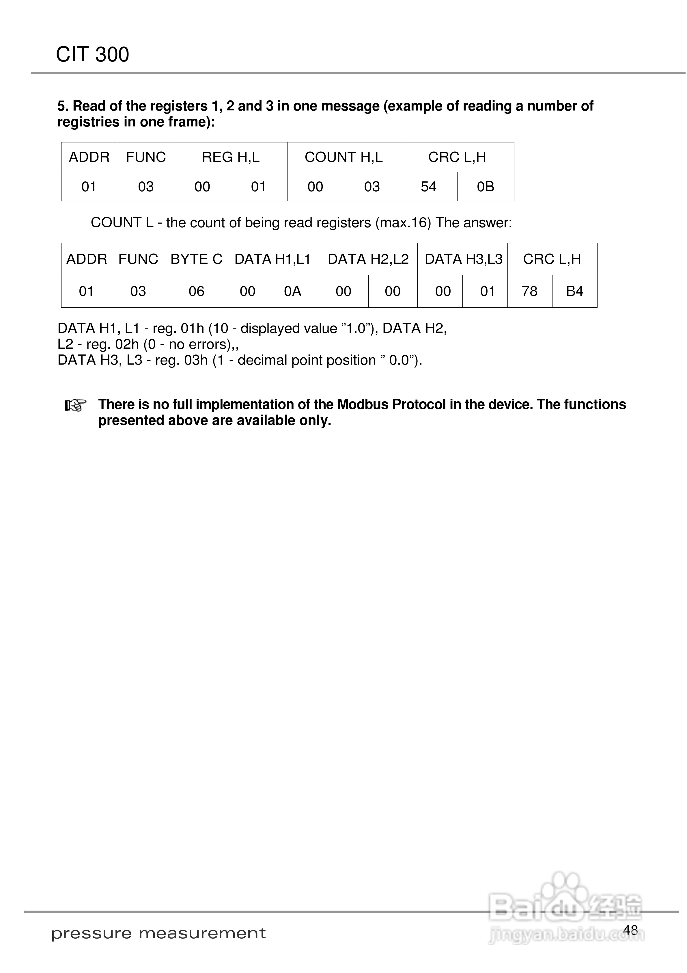 欧智博德CIT 300 流程显示器使用手册:[5]