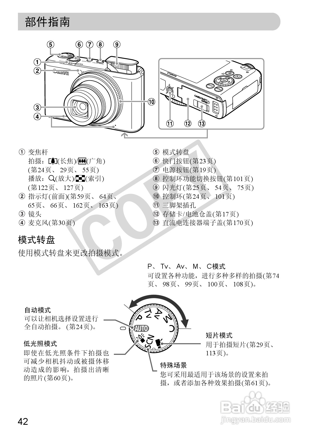 佳能PowerShot S95数码相机使用说明书:[5]