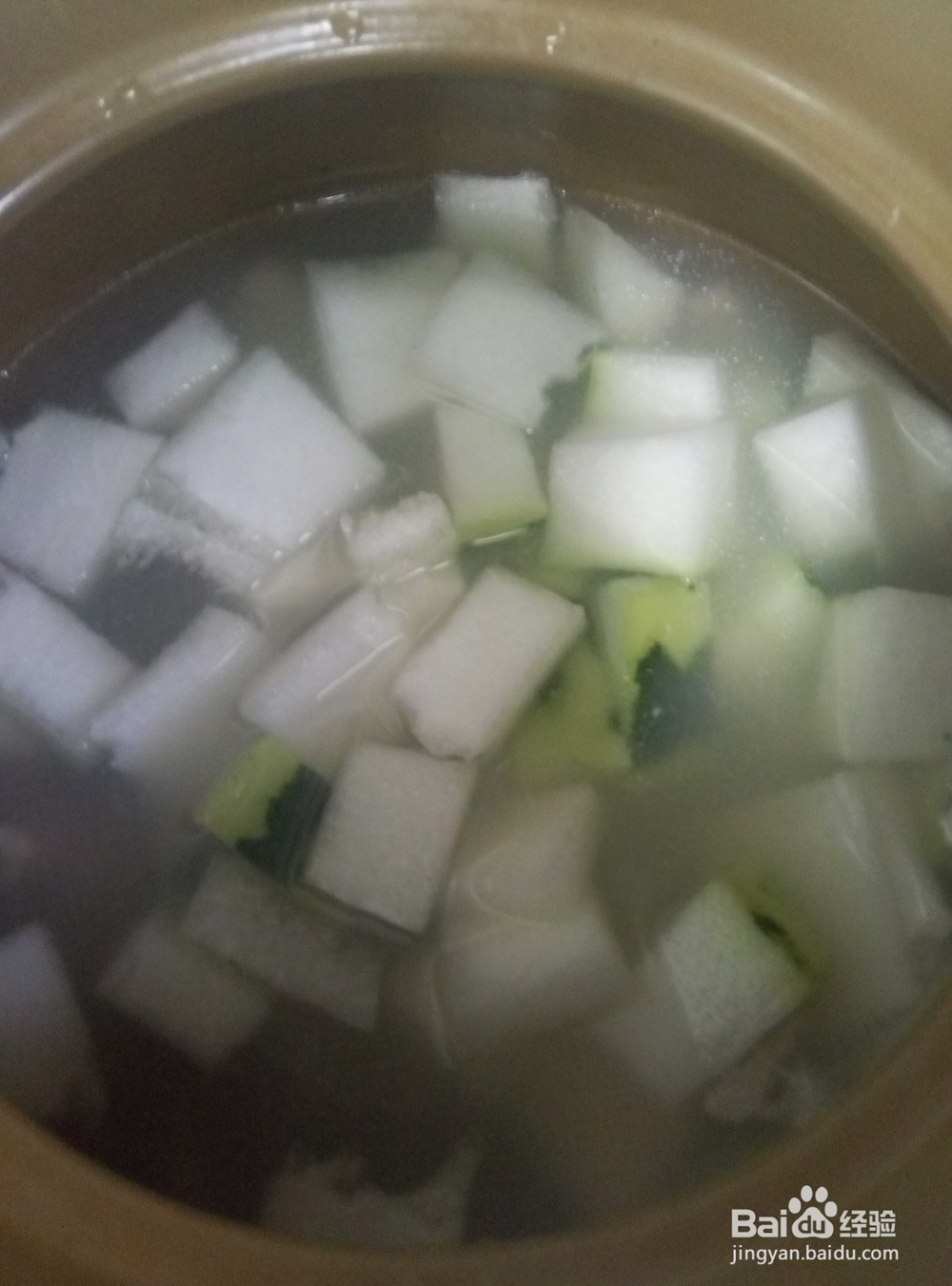 冬瓜肉牡蛎肉片汤的做法