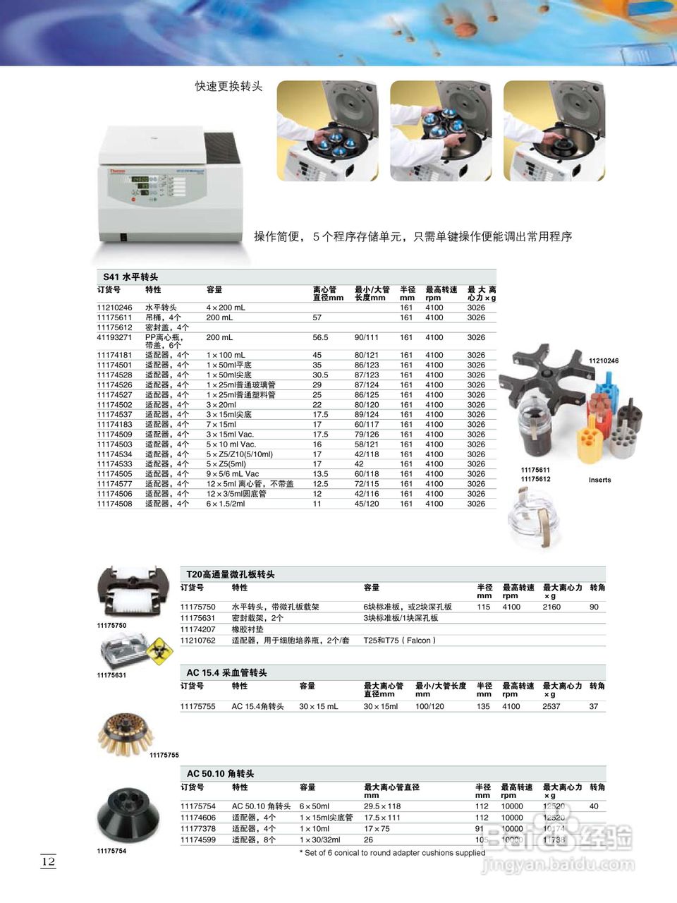 Thermo Micro CL17/21微量台式离心机说明书:[2]