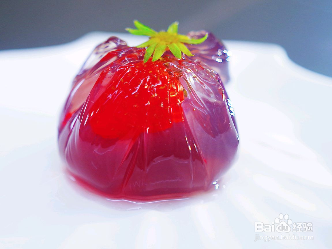 草莓琉璃果子的做法