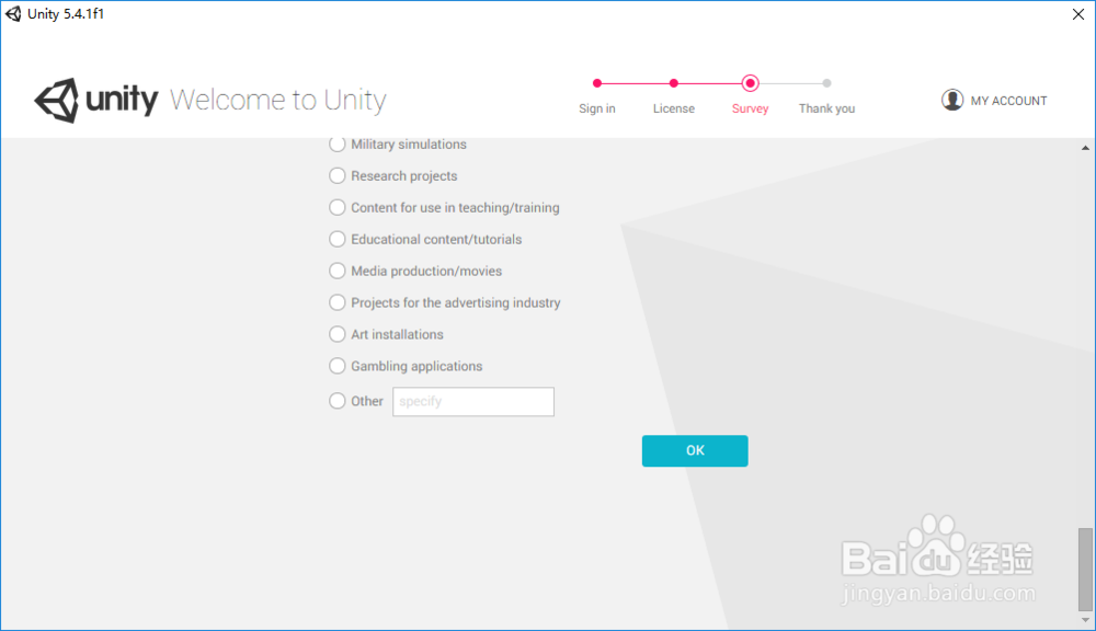 Unity5.x版本如何激活个人免费授权