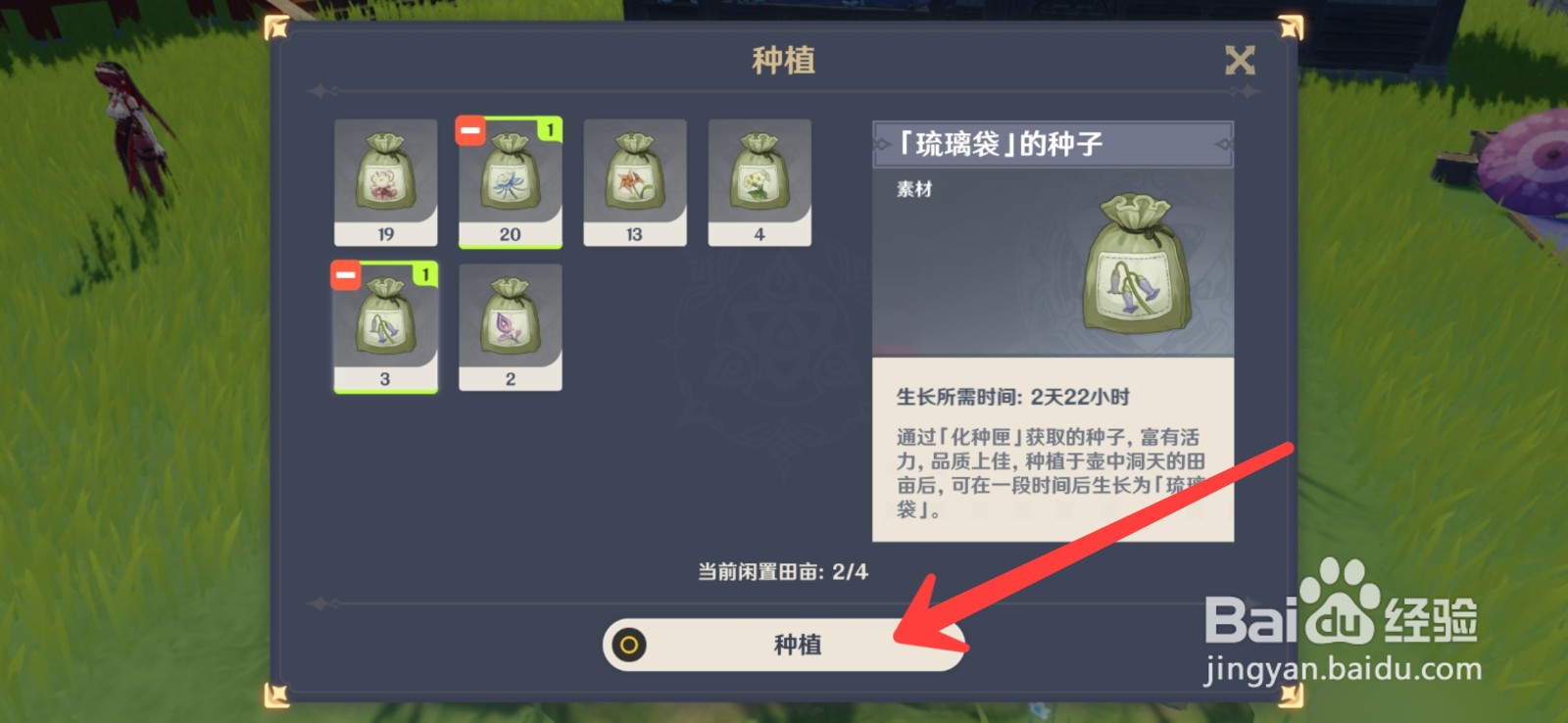 原神怎么种梦里花